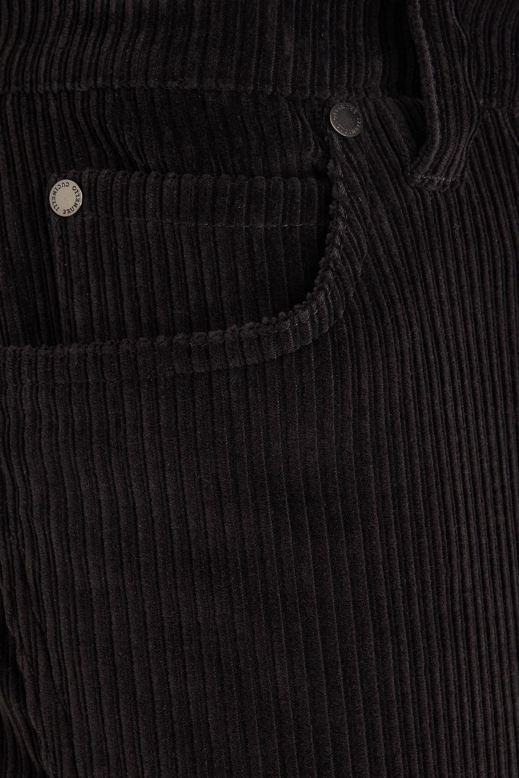 BRUNELLO CUCINELLI 비즈 장식 코튼 혼방 코듀로이 크롭 스트레이트 레그 팬츠