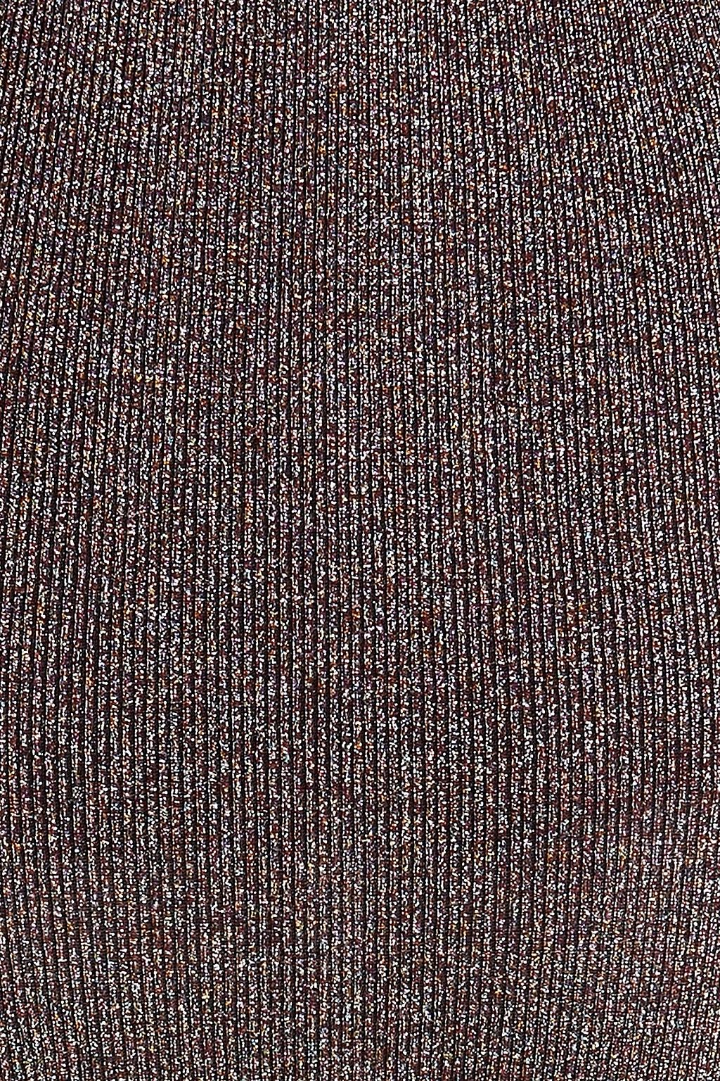 MISSONI تنورة من نسيج محبوك بنمط كروشيه بلون ميتاليك