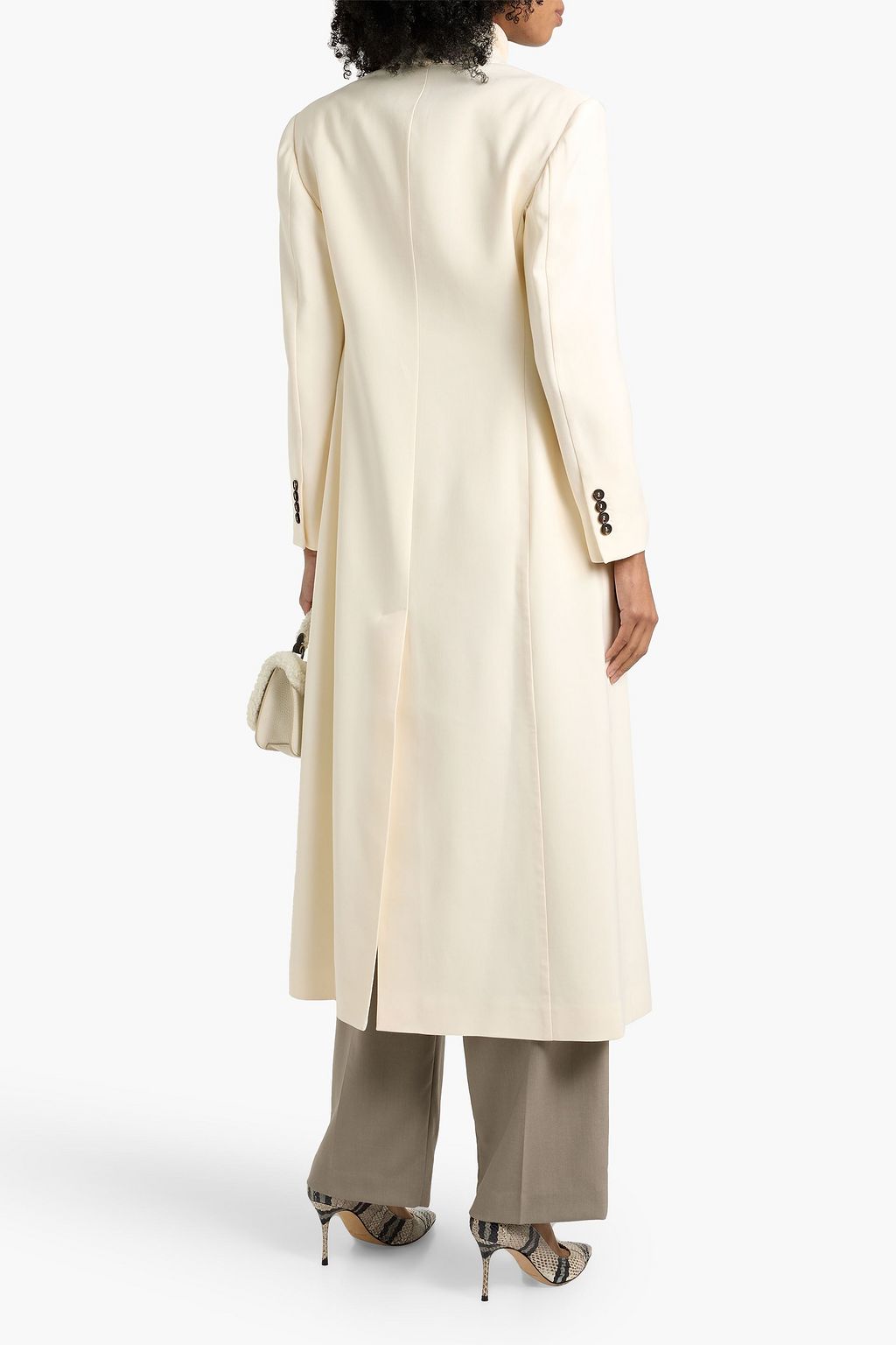 BRUNELLO CUCINELLI Double-breasted twill coat