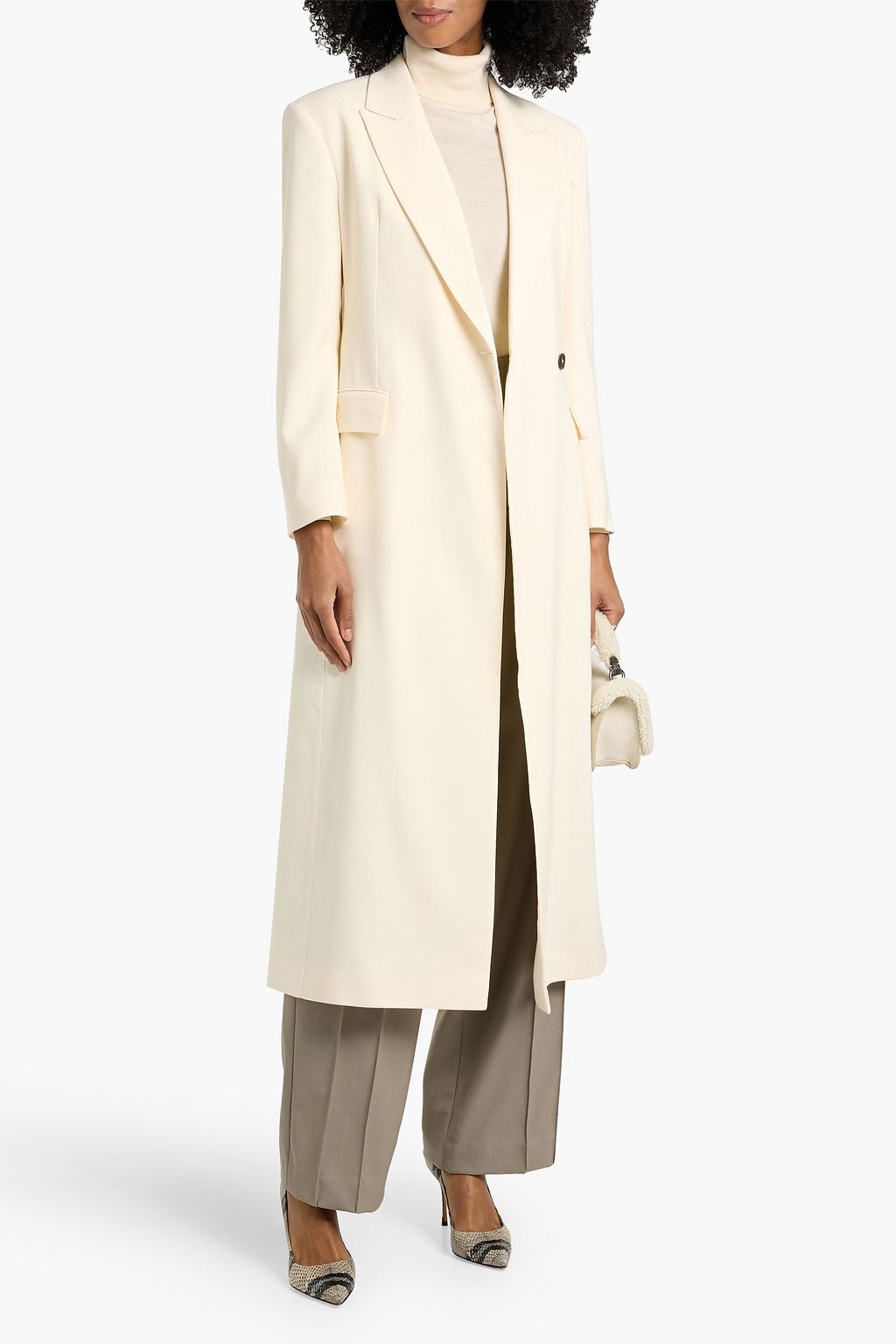 BRUNELLO CUCINELLI Double-breasted twill coat