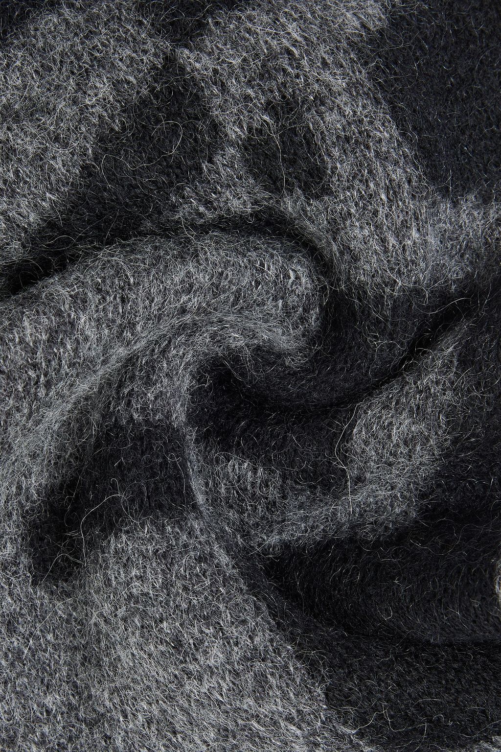 SAINT LAURENT Fringed jacquard-knit wool-blend scarf | THE OUTNET