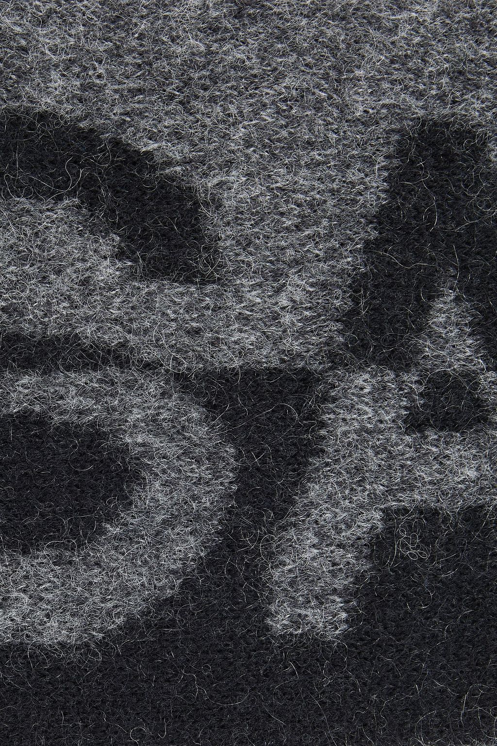 SAINT LAURENT Fringed jacquard-knit wool-blend scarf | THE OUTNET