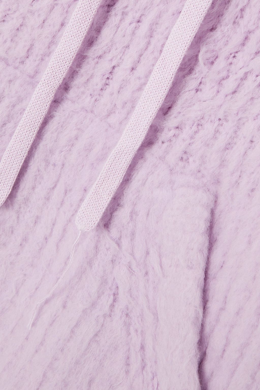 ACNE STUDIOS Brushed ribbed wool-blend hoodie