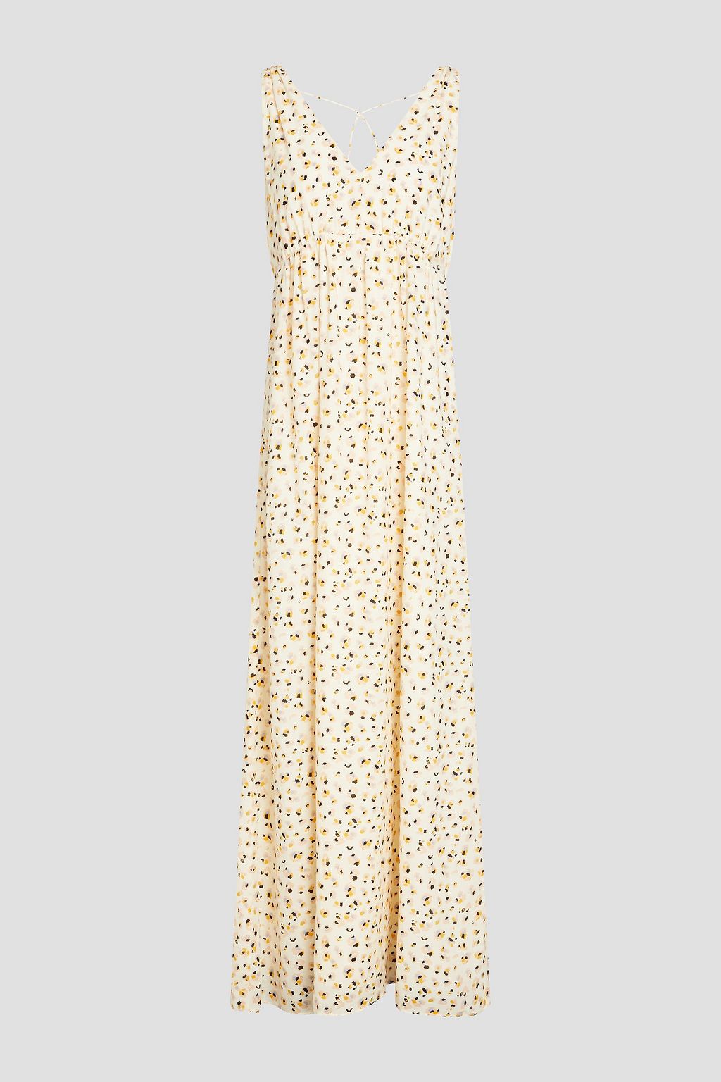 BA&SH Becky printed cotton-blend maxi dress