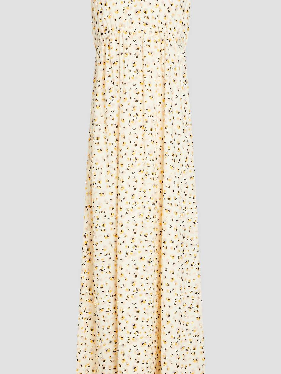 becky printed cotton-blend maxi dress