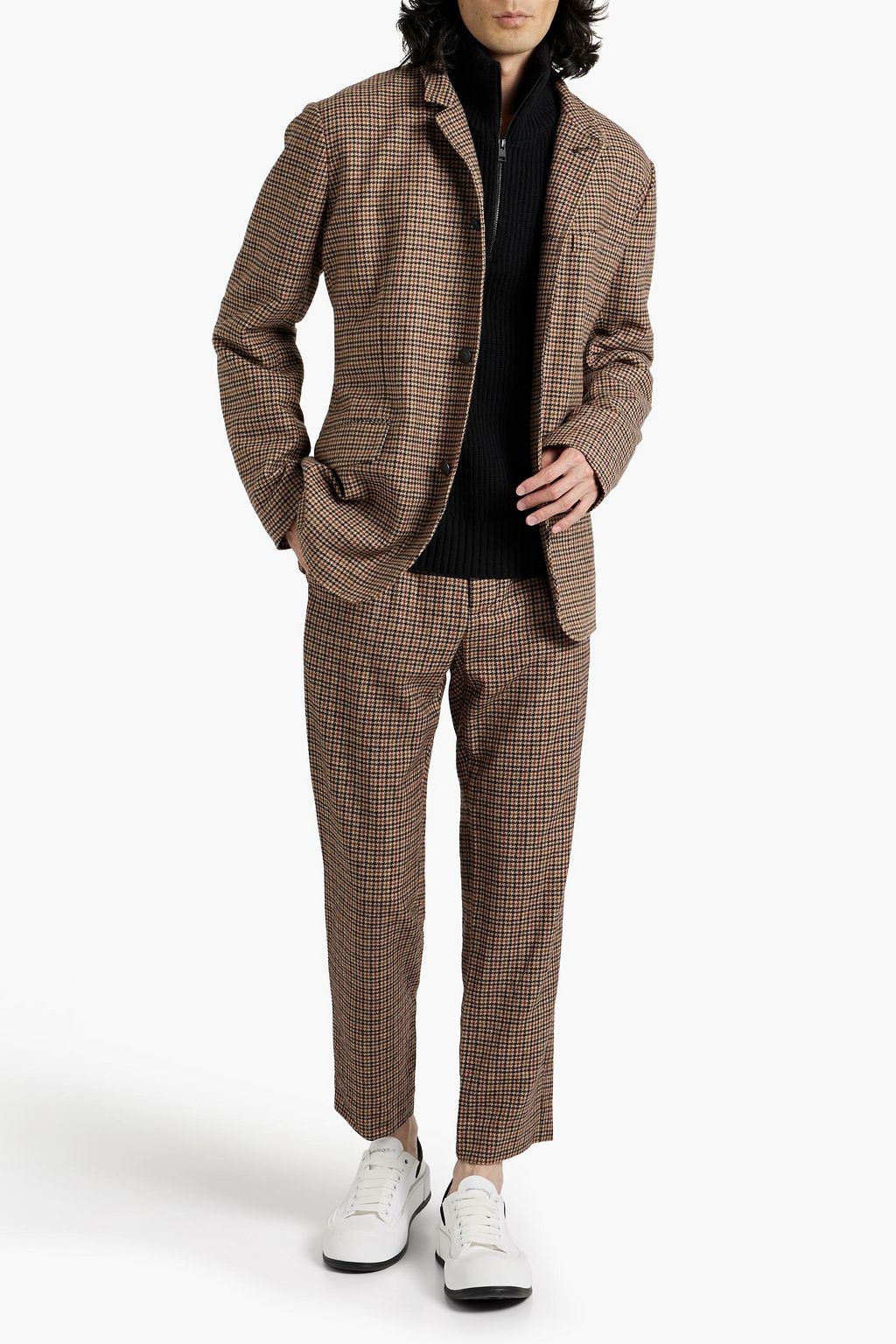 RAG & BONE Parker houndstooth wool-blend tweed blazer