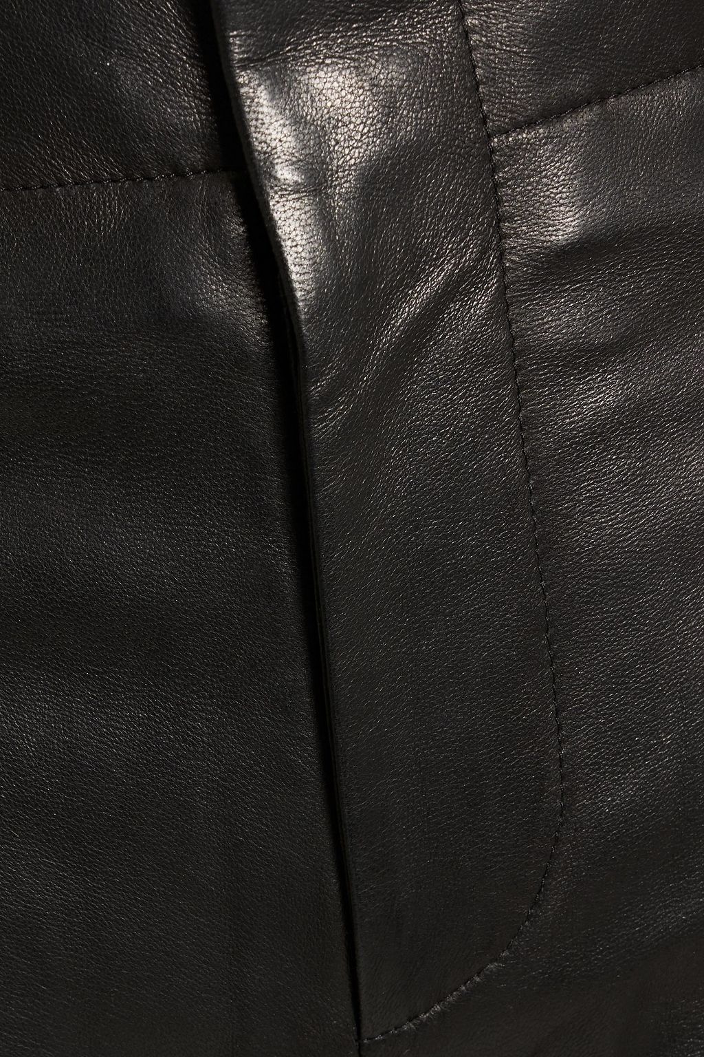 RAG & BONE 가죽 크롭 스트레이트 레그 팬츠