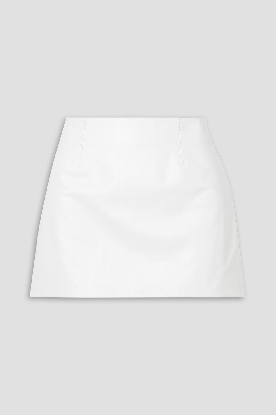 16arlington Haile Leather Mini Skirt In White
