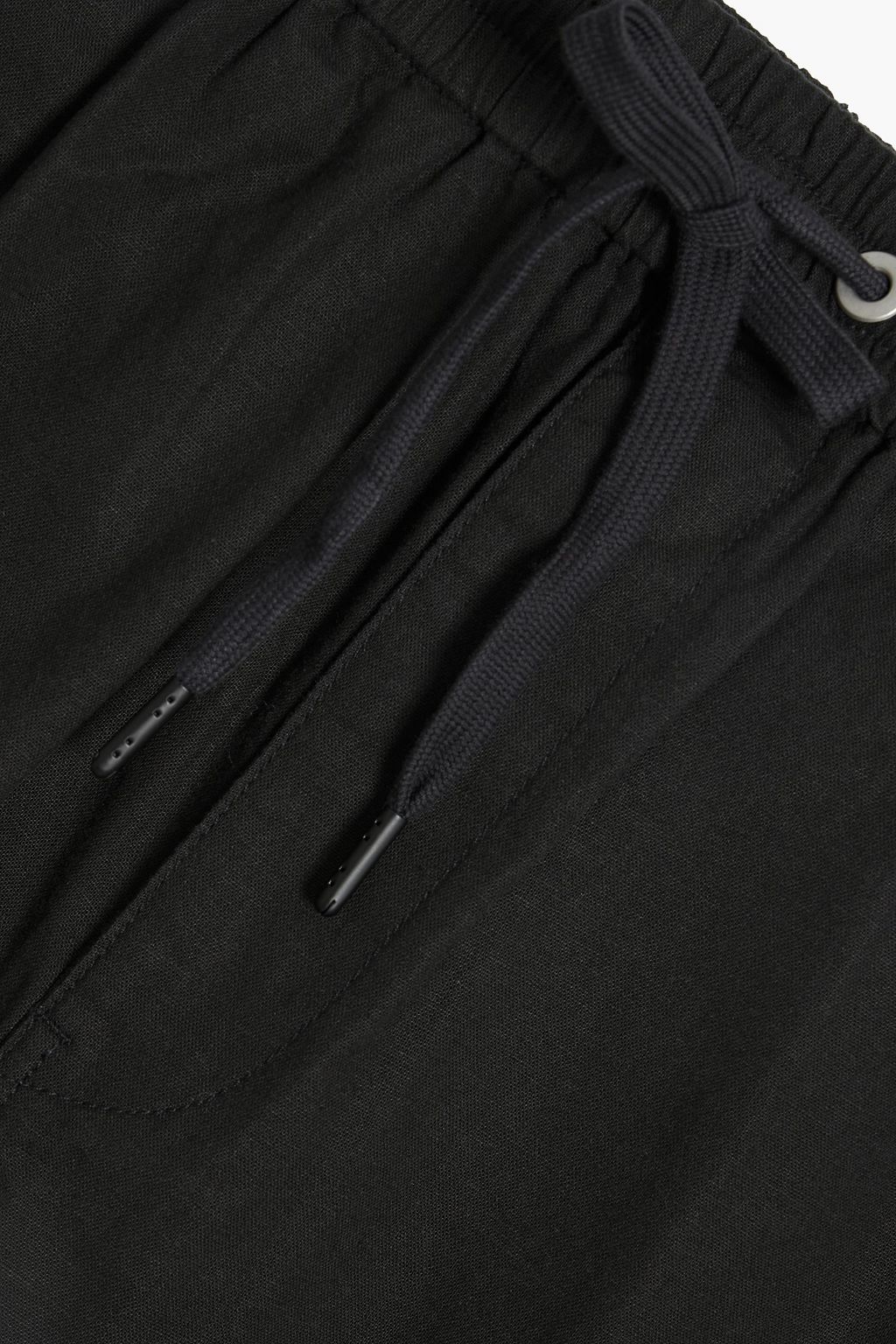 RAG & BONE شورت «ريد» من مزيج القطن والكتان مزود برباط على الخصر