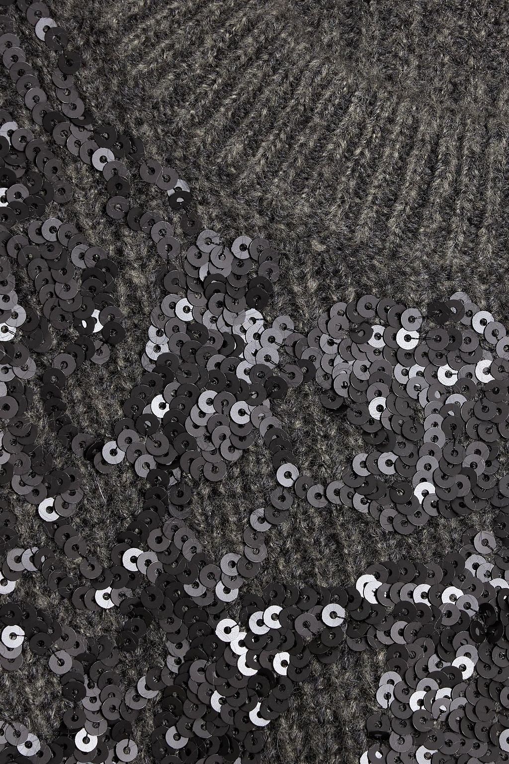 RAG & BONE Cropped sequin-embellished wool-bend sweater