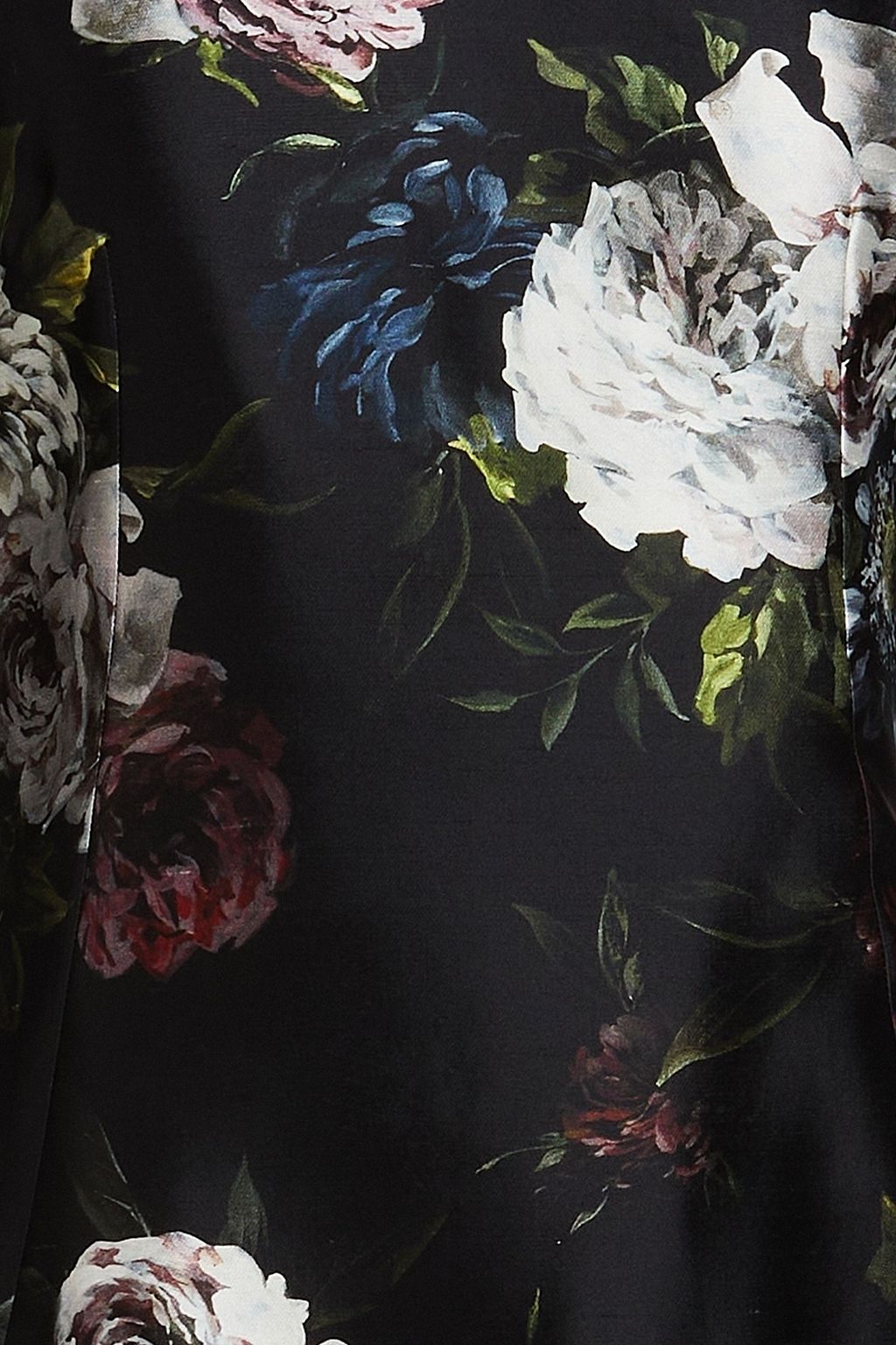 DOLCE&GABBANA Floral-print silk-shantung mini dress