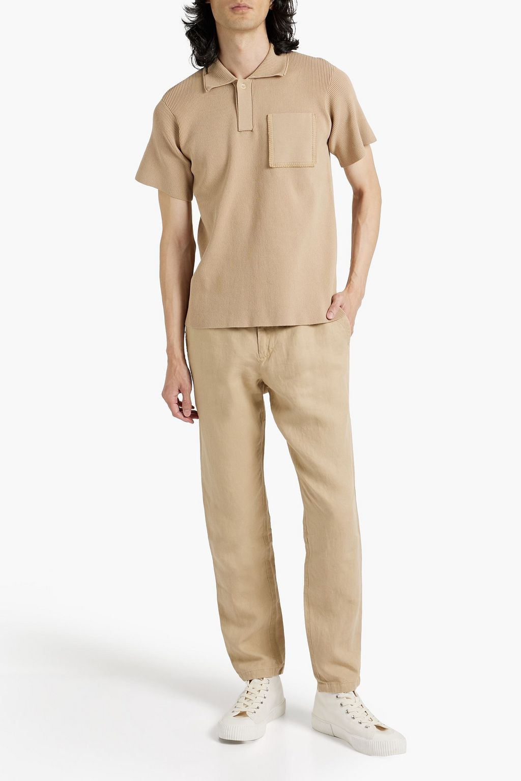 RAG & BONE Beck tapered linen-twill chinos