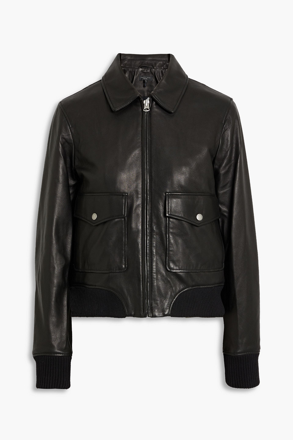 Rag & Bone Andrea Leather Jacket In Black | ModeSens