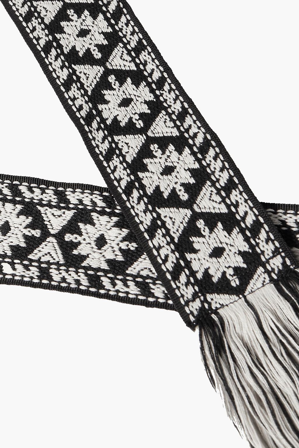 ISABEL MARANT Etka fringed jacquard belt
