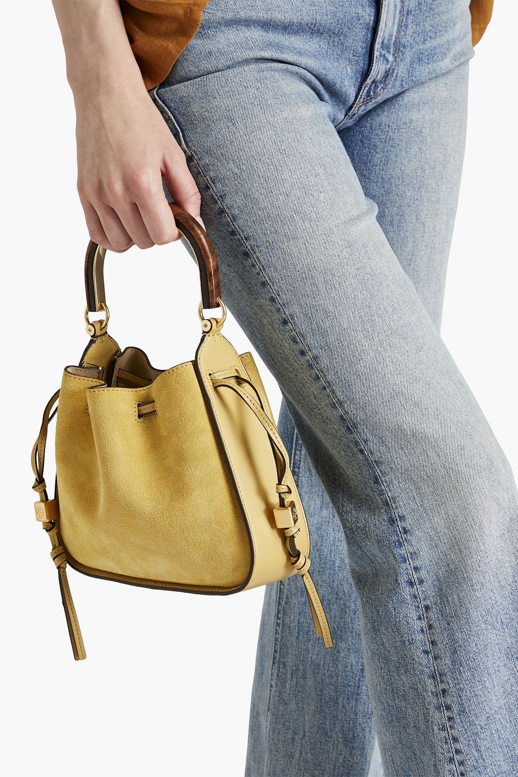 TORY BURCH Miller suede tote