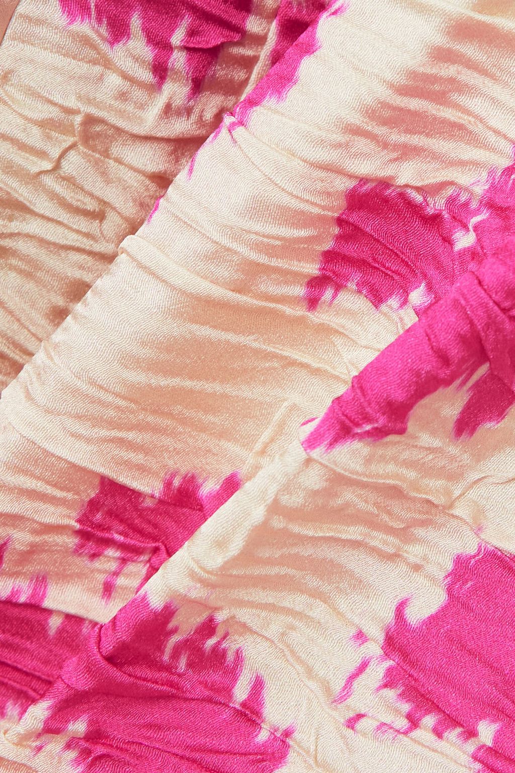 DRIES VAN NOTEN Printed satin-cloqué midi dress