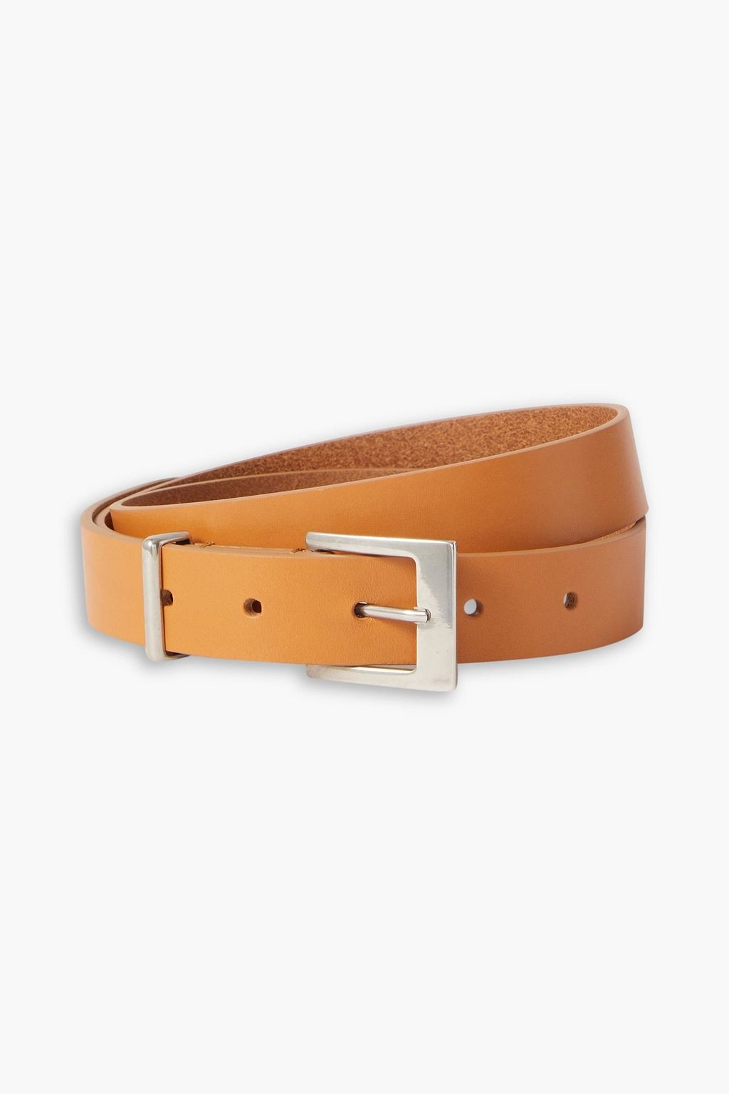 Burberry Brown Leather Triple Buckle Belt 80CM Burberry