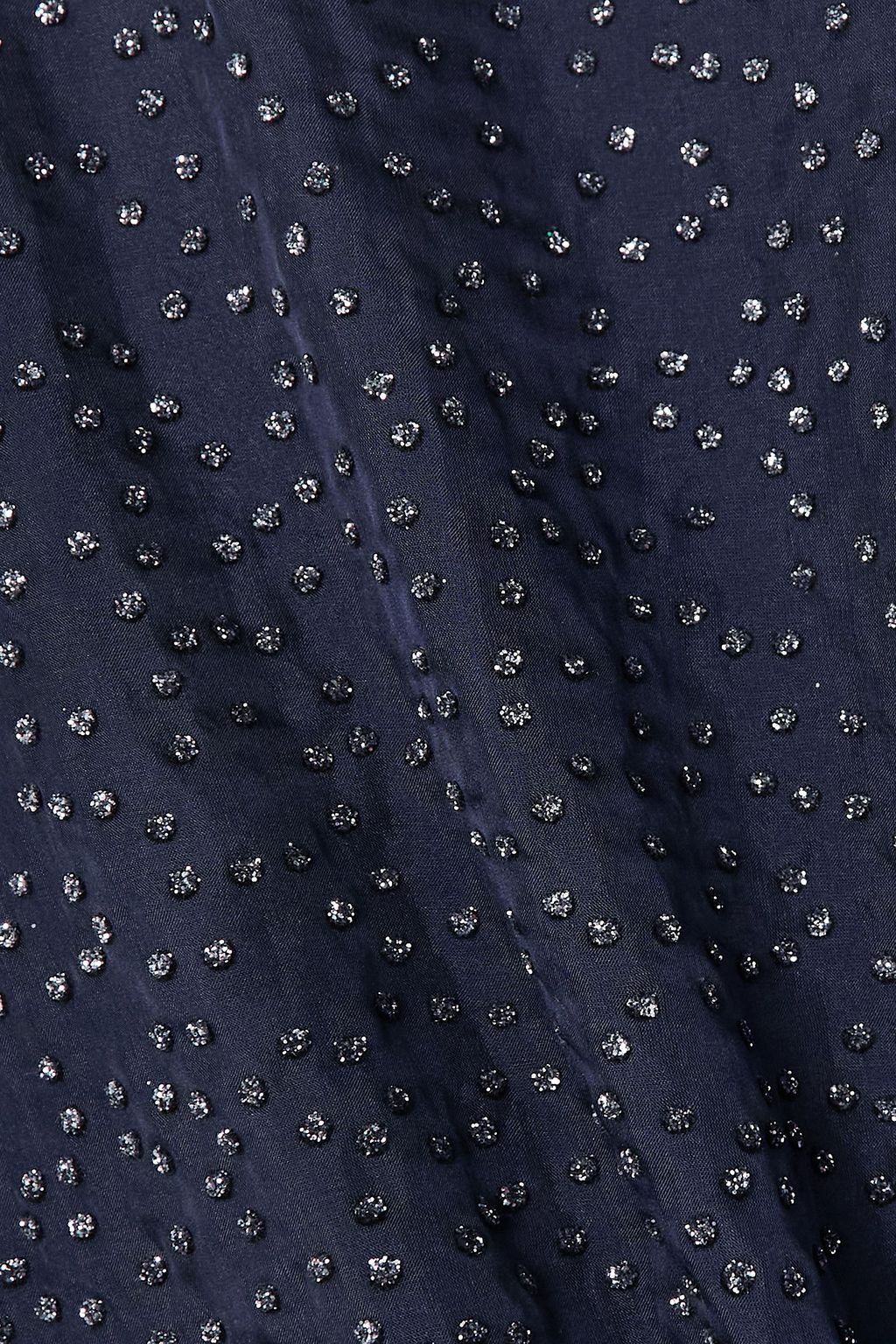 COPERNI Glittered silk-chiffon mini dress