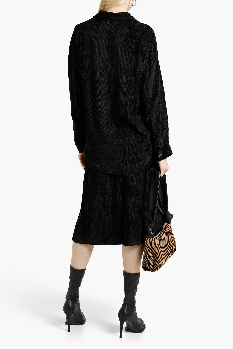 Shop Rag & Bone Jaci Corduroy Midi Skirt In Black