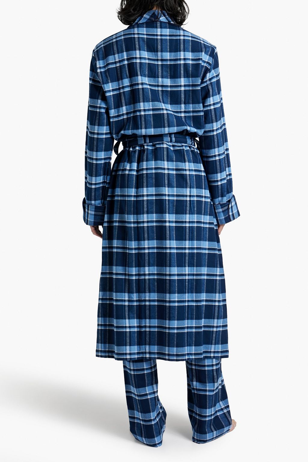 DEREK ROSE Kelburn checked cotton-flannel robe