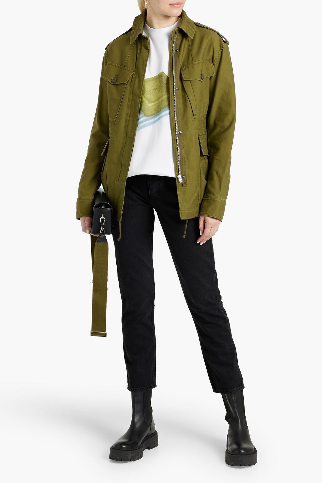 RAG & BONE Nina cropped high-rise slim-leg jeans