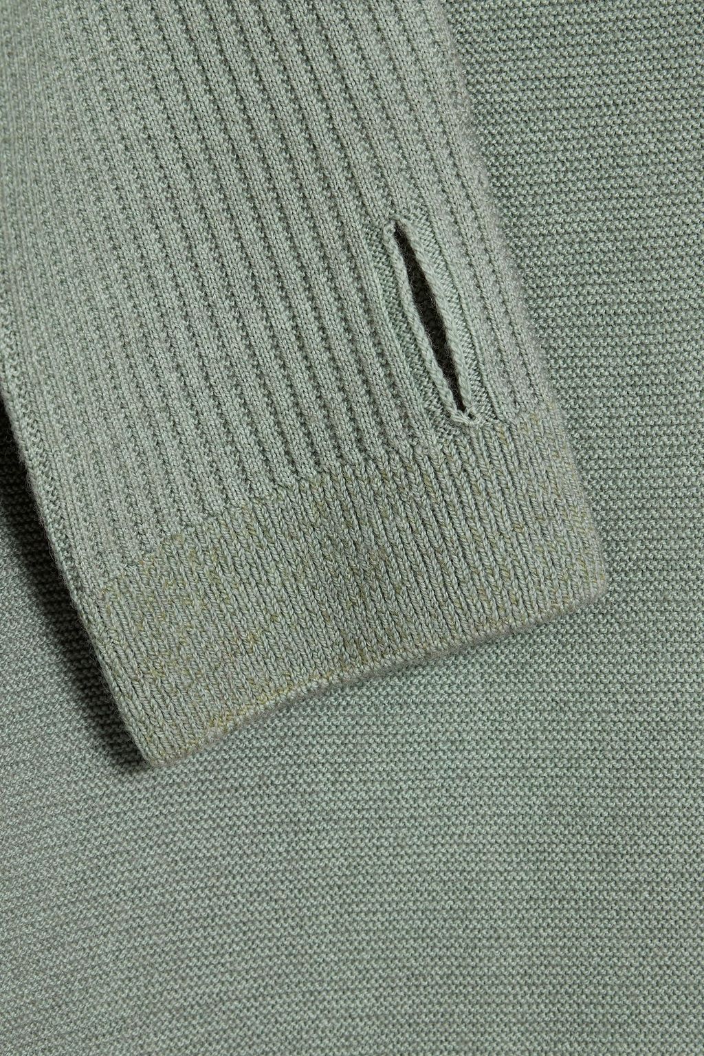 HOLDEN Slim-fit jacquard-knit merino wool turtleneck sweater