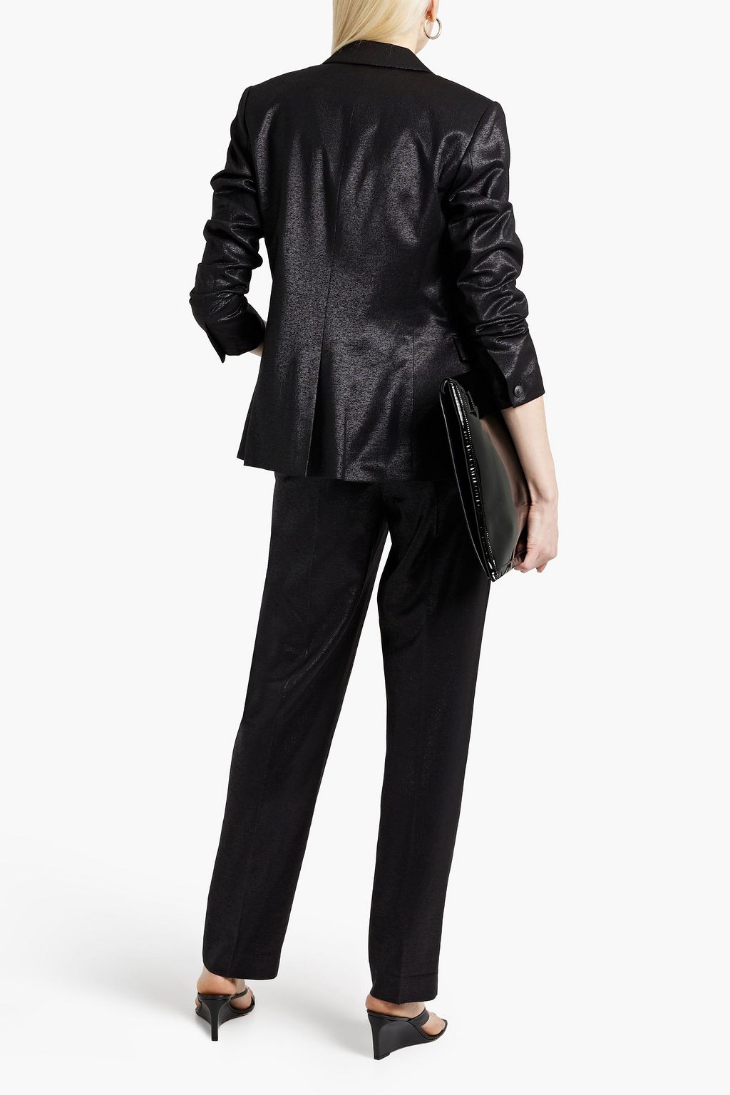 RAG & BONE Razor metallic wool-blend twill blazer
