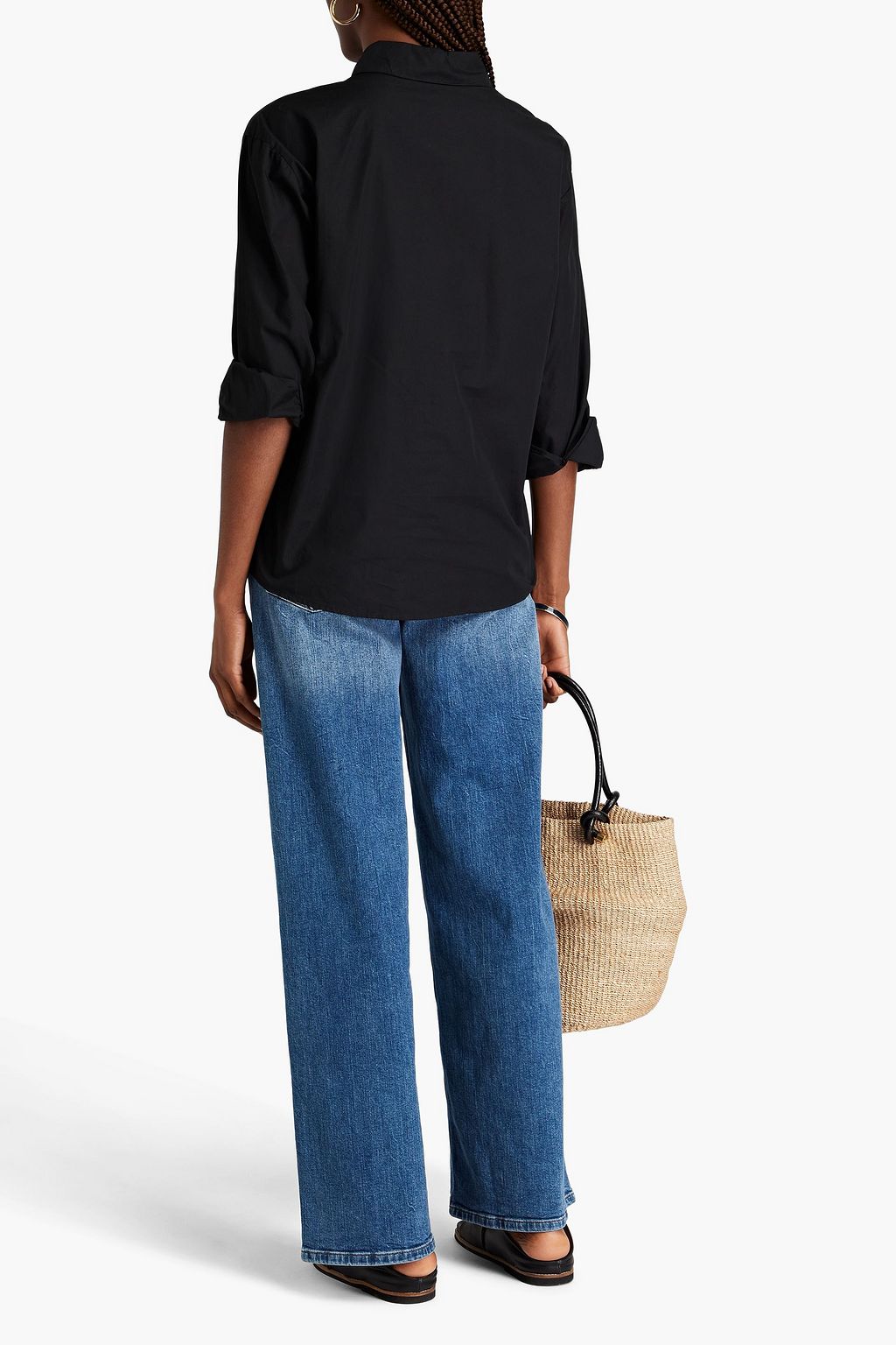 BA&SH Darla cotton-poplin shirt