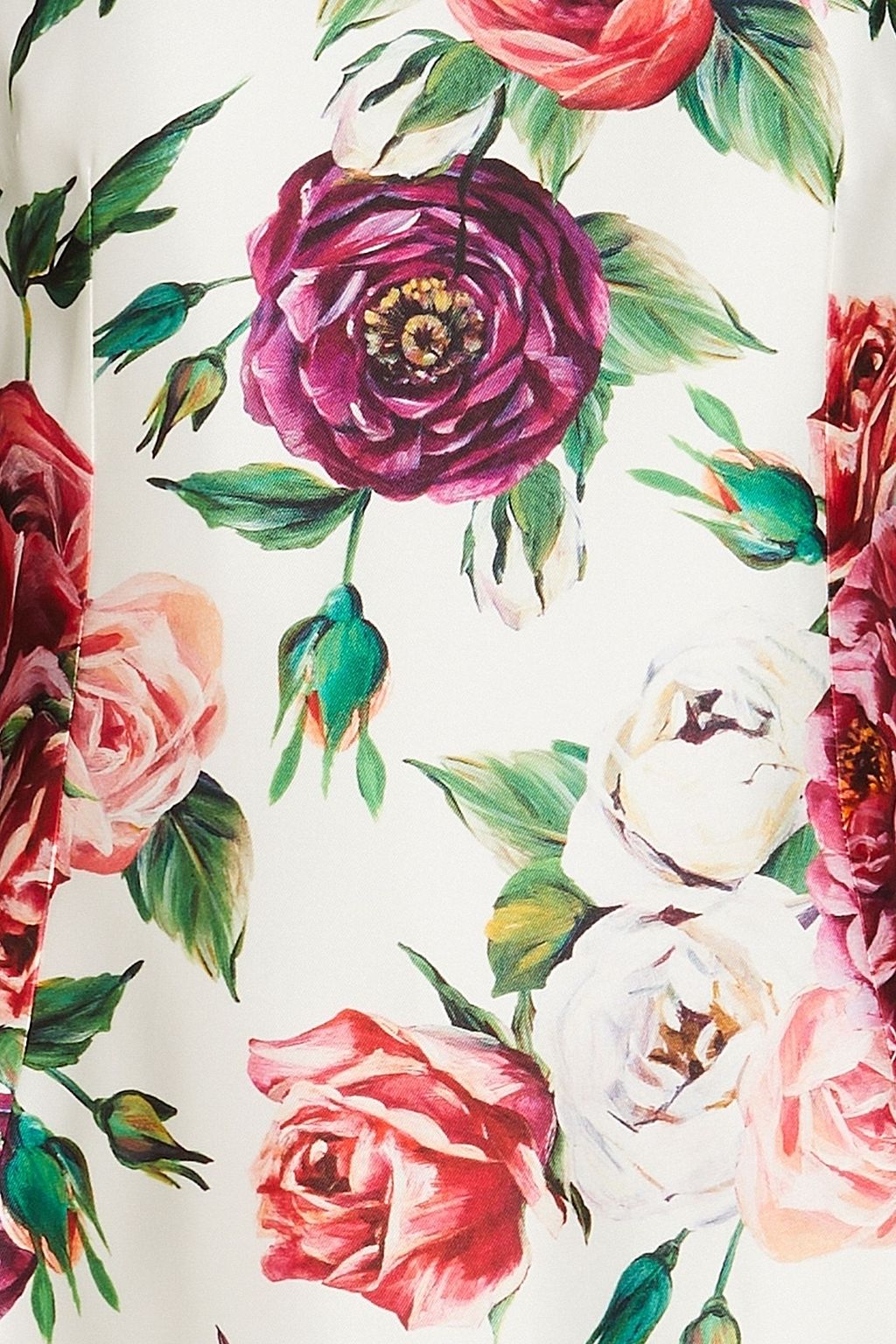 DOLCE&GABBANA Floral-print silk-twill mini dress