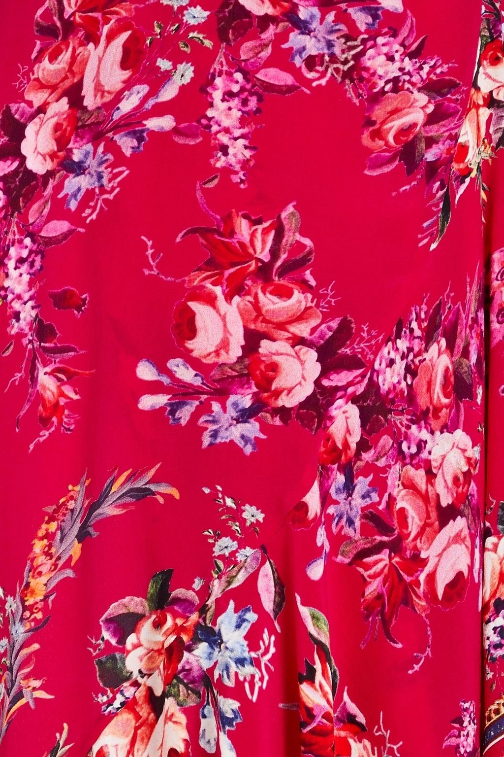 CAMILLA Bead-embellished floral-print silk maxi wrap dress