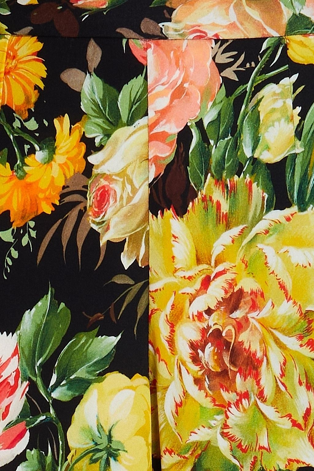 DOLCE&GABBANA Floral-print crepe culottes