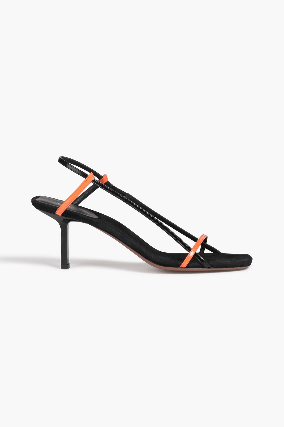 Neous Two-tone Leather Merga Sandals In Black