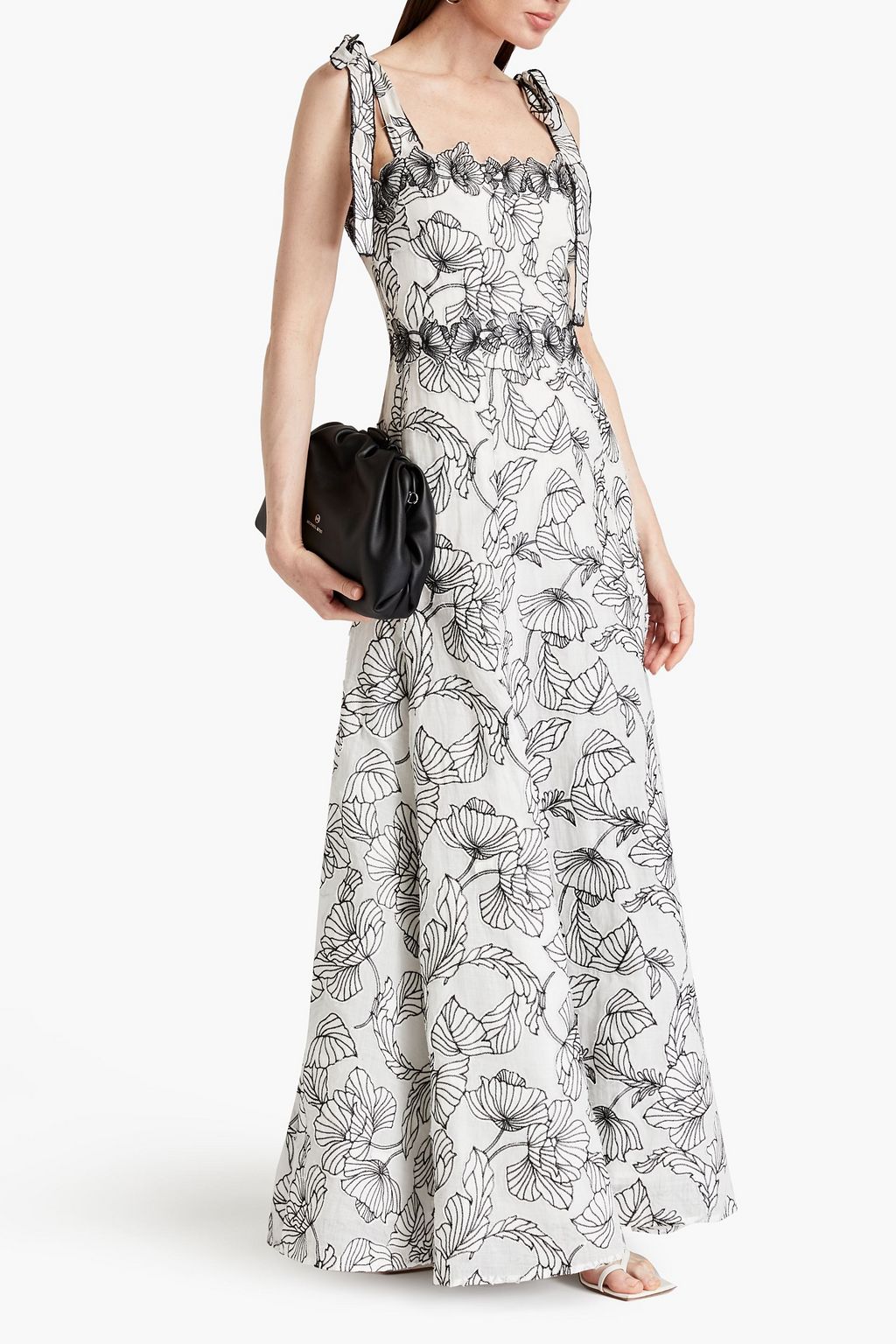 RACHEL GILBERT Emelia embroidered gauze maxi dress | THE OUTNET