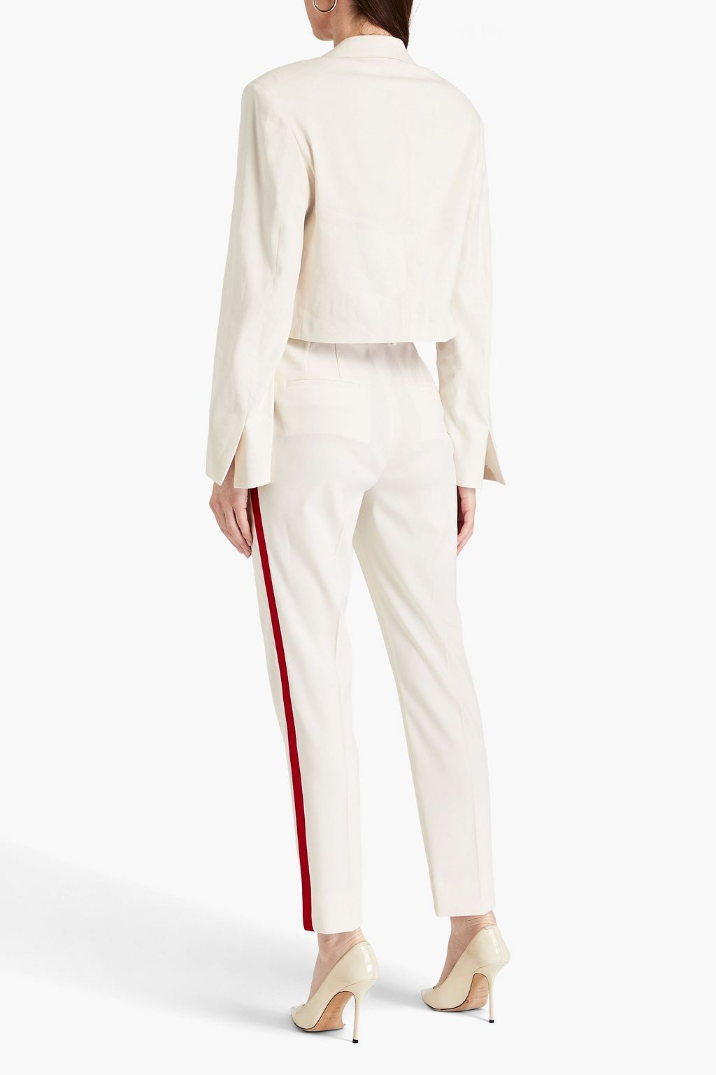 DOLCE&GABBANA Wool-blend tapered pants