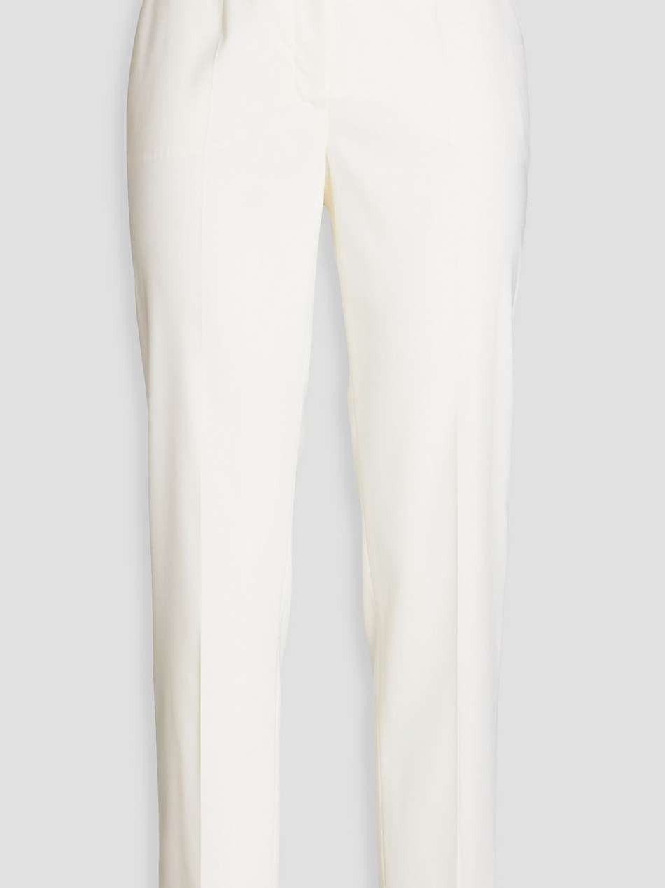 wool-blend tapered pants