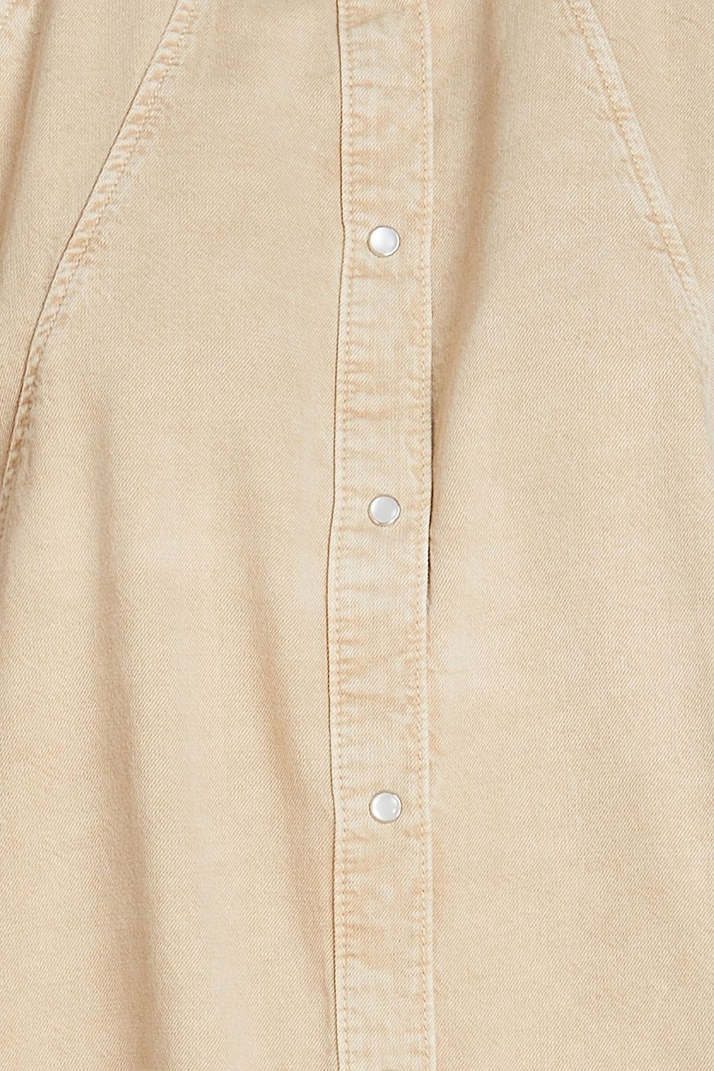 BA&SH Diry cotton and linen-blend twill shirt