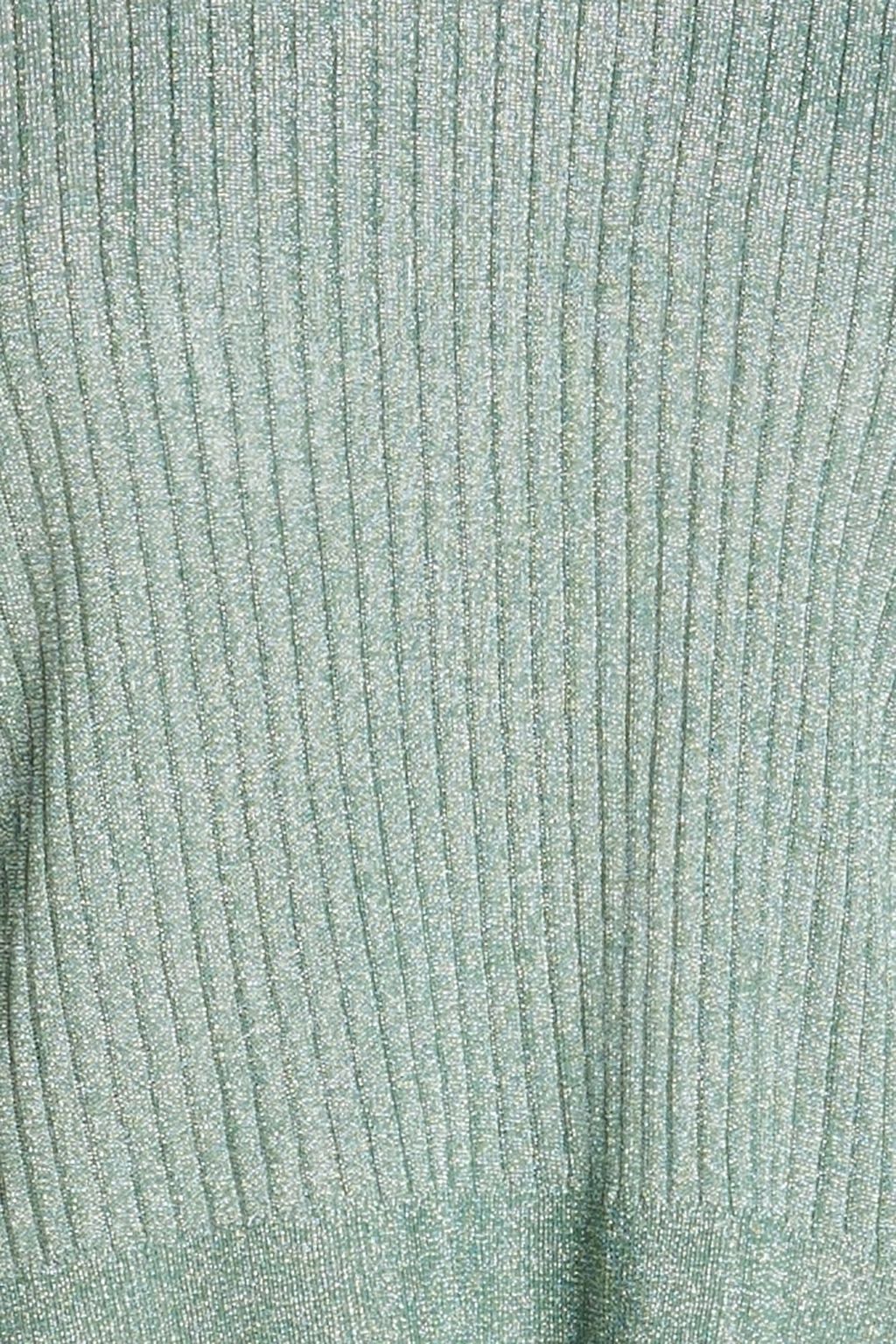 MISSONI Ribbed-knit lamé sweater