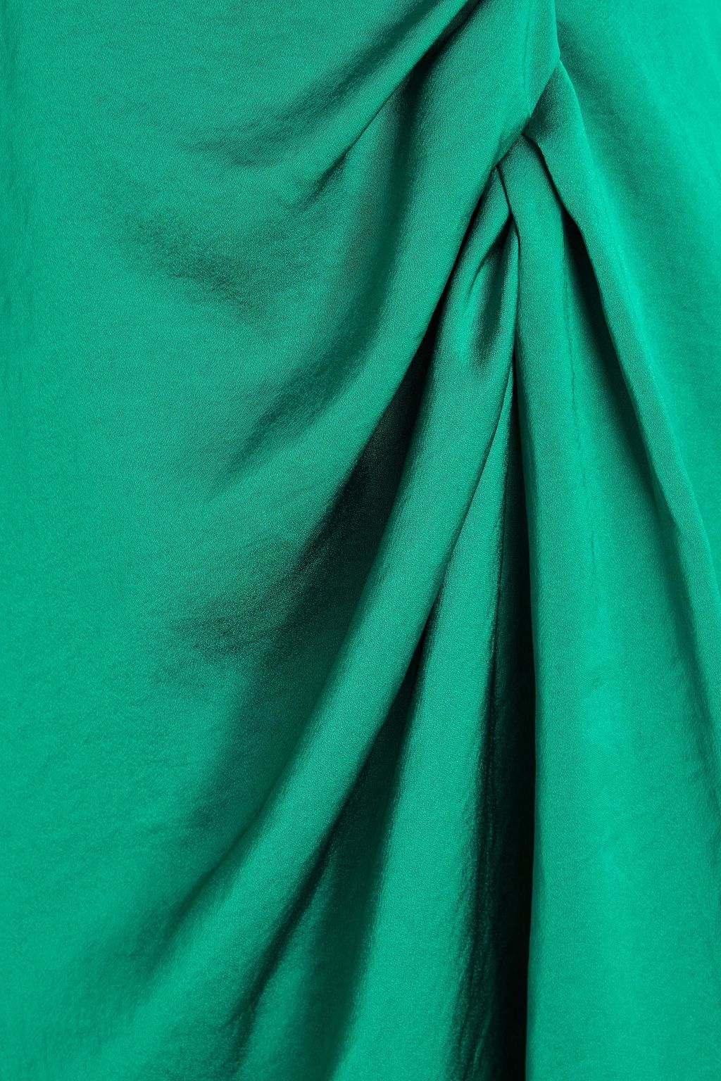 BA&SH Bullie wrap-effect gathered satin-crepe mini dress