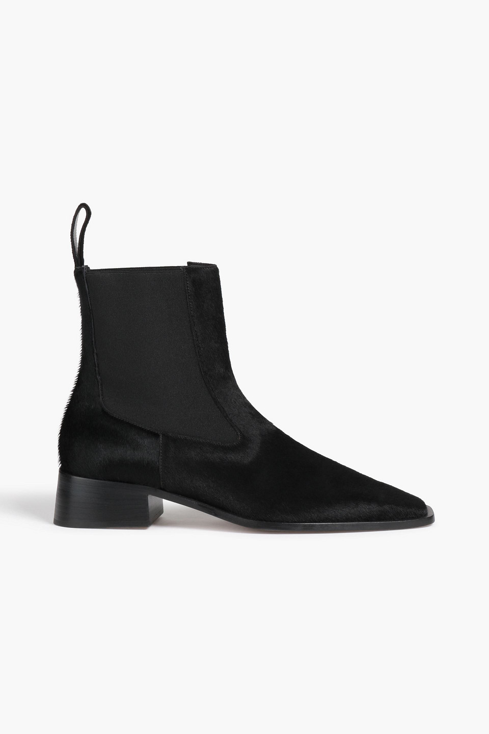 Neous Revati Brushed-leather Ankle Boots In Black