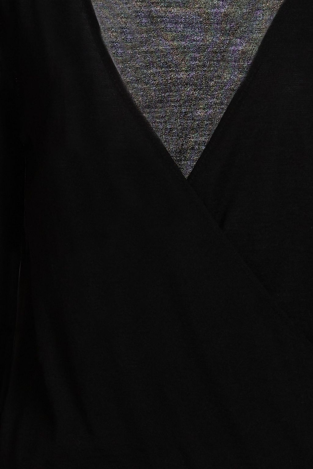 MISSONI Wrap-effect wool sweater