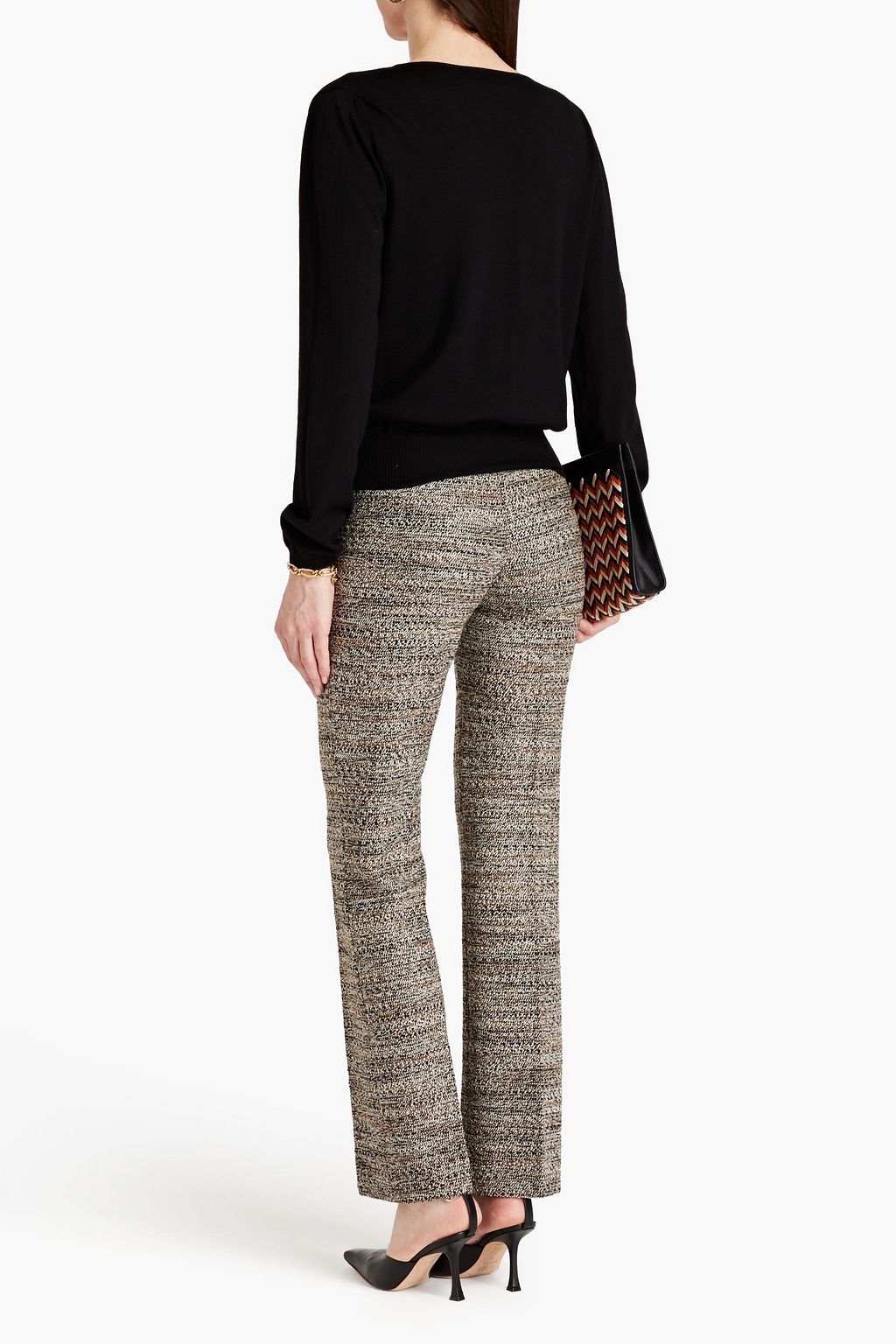 MISSONI Wrap-effect wool sweater