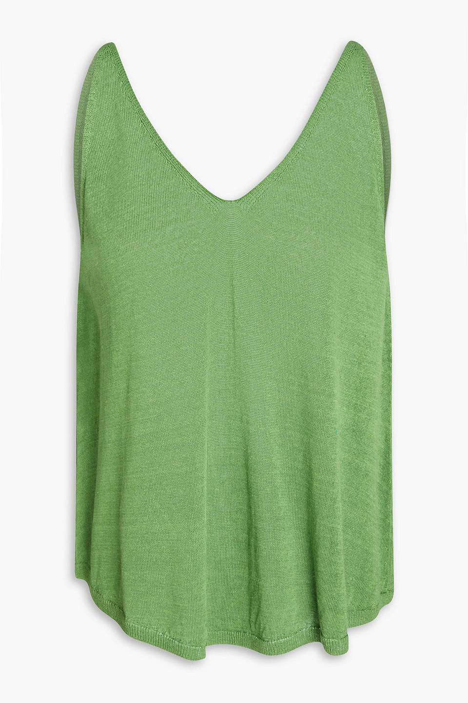 Ba&sh Dalil Linen-blend Tank In Green