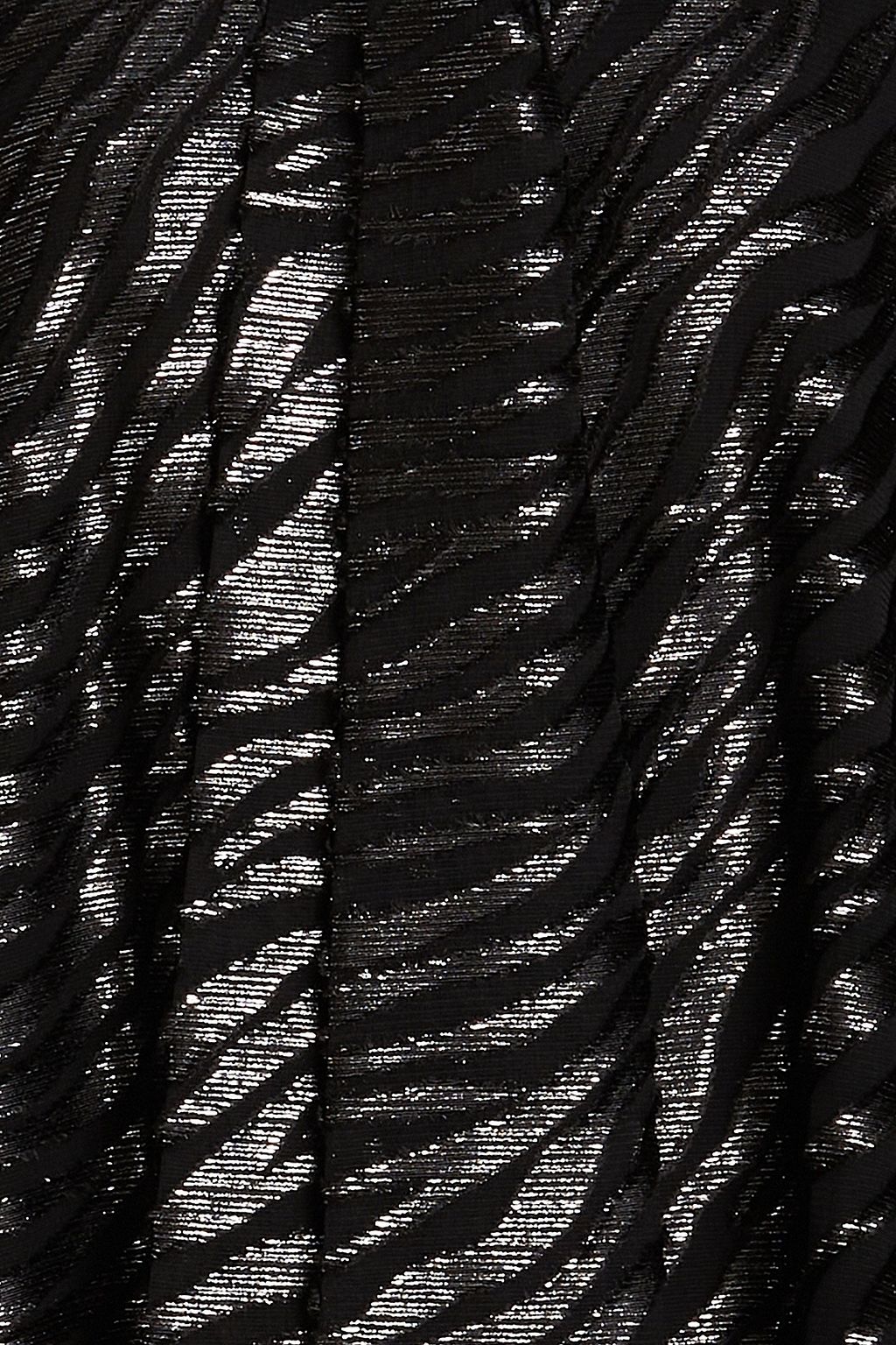 BALMAIN Metallic devoré-chiffon blouse