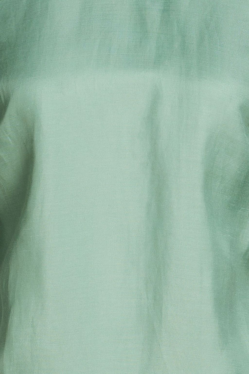 BA&SH Saphia pleated satin-twill top