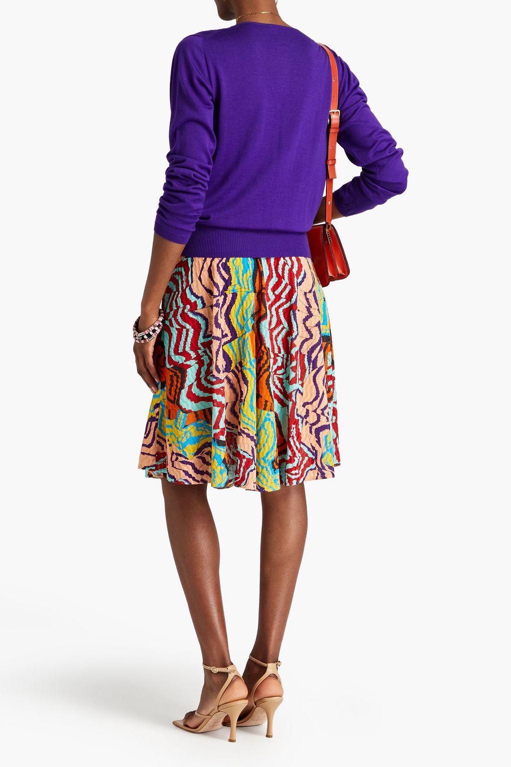 MISSONI Crochet-knit cotton-blend skirt