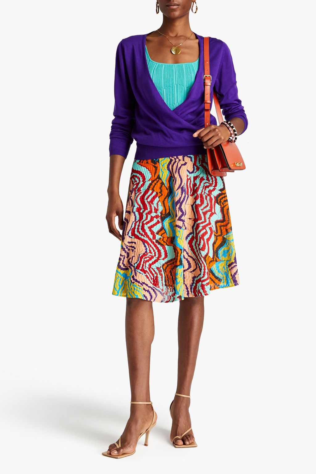 MISSONI Crochet-knit cotton-blend skirt