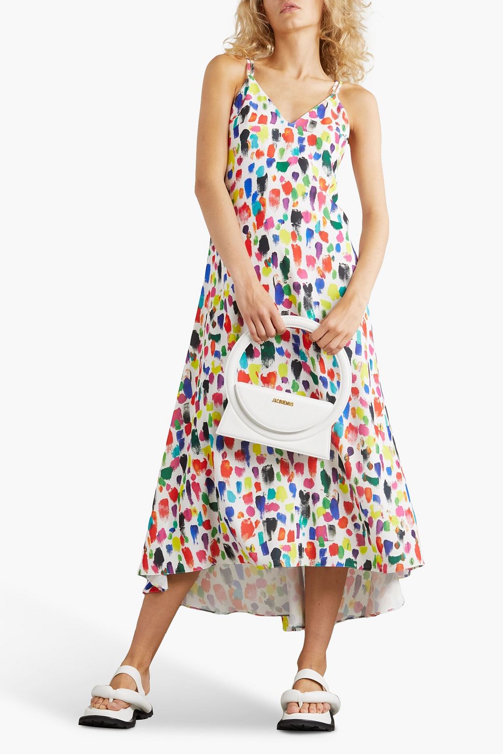 CHRISTOPHER KANE Printed crepe midi dress