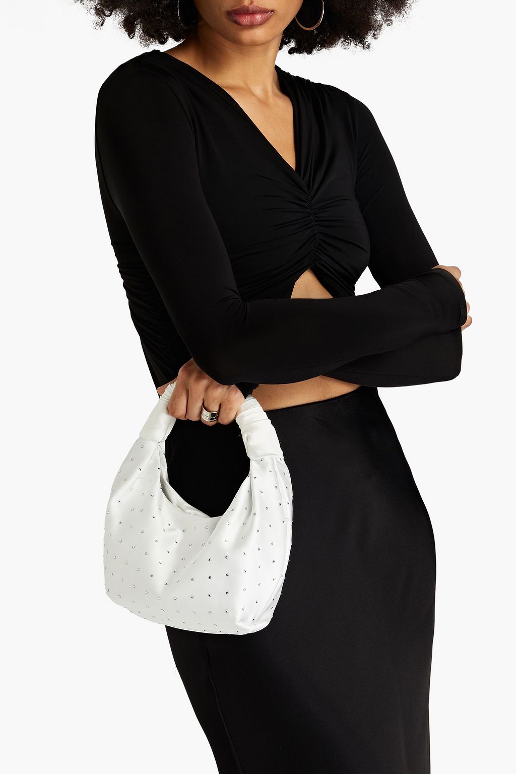 NEOUS Neptune pleated leather shoulder bag THE