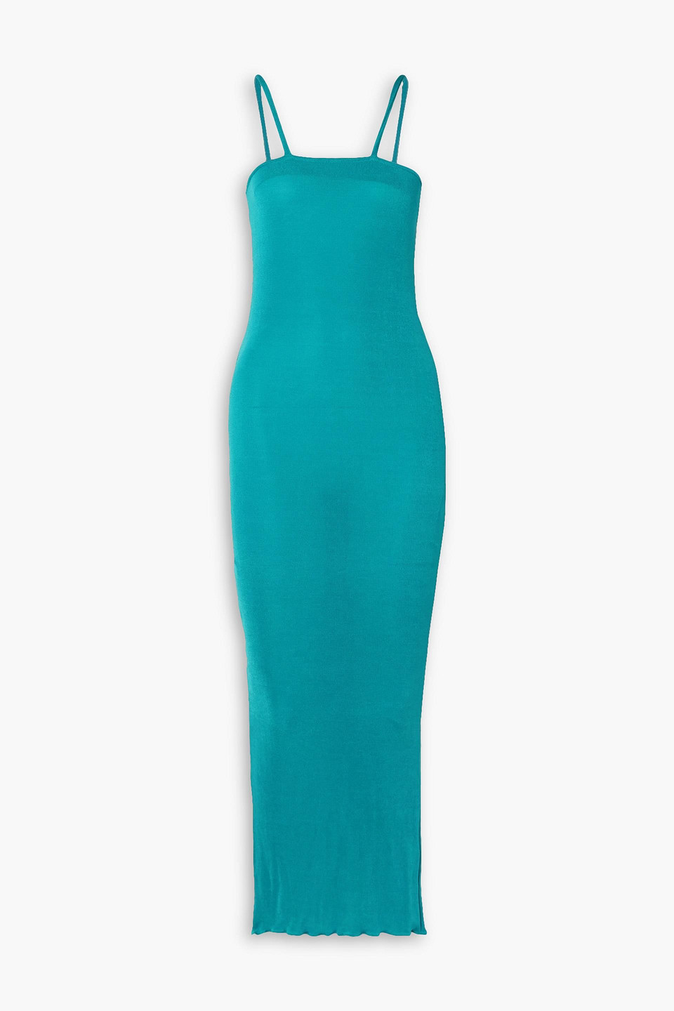 Maison Cléo Ursula Stretch-cotton Midi Dress In Turquoise