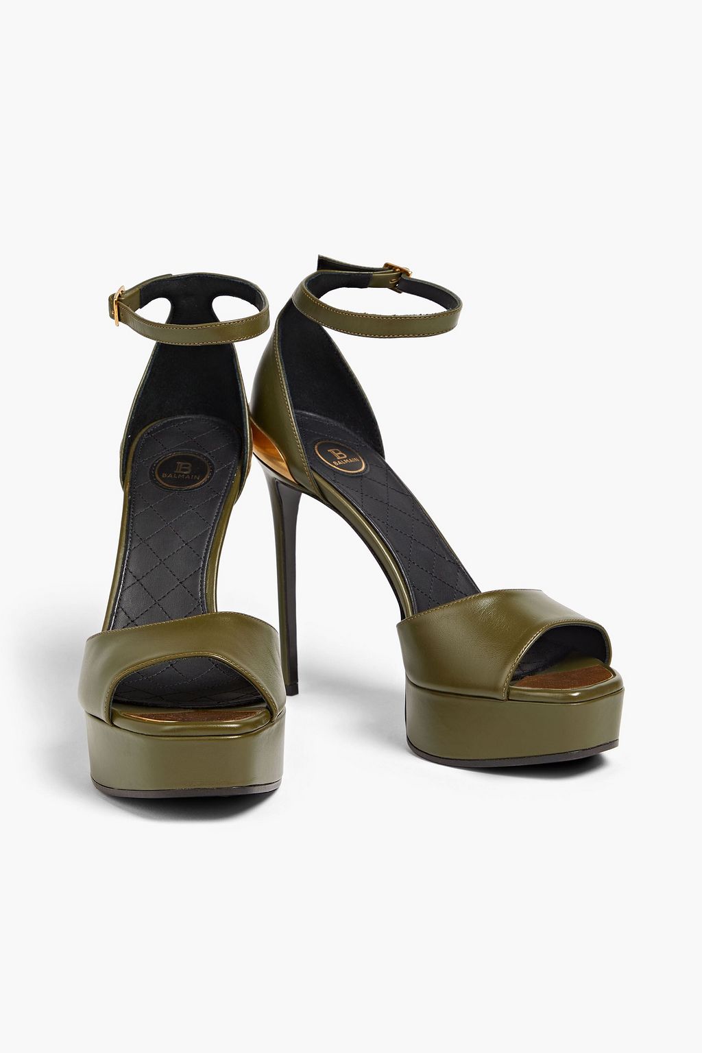 BALMAIN Pippa leather platform sandals
